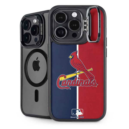 MLB St. Louis Cardinals Split iPhone 16 Pro Kickstand Case